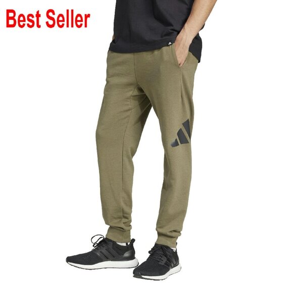 Men's French Terry Sweatpants Classic Jogger Fit Oversized Logo Casual Lounge